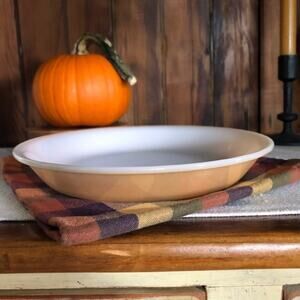 Vintage Fire King Peach Lustre 9” Pie Plate